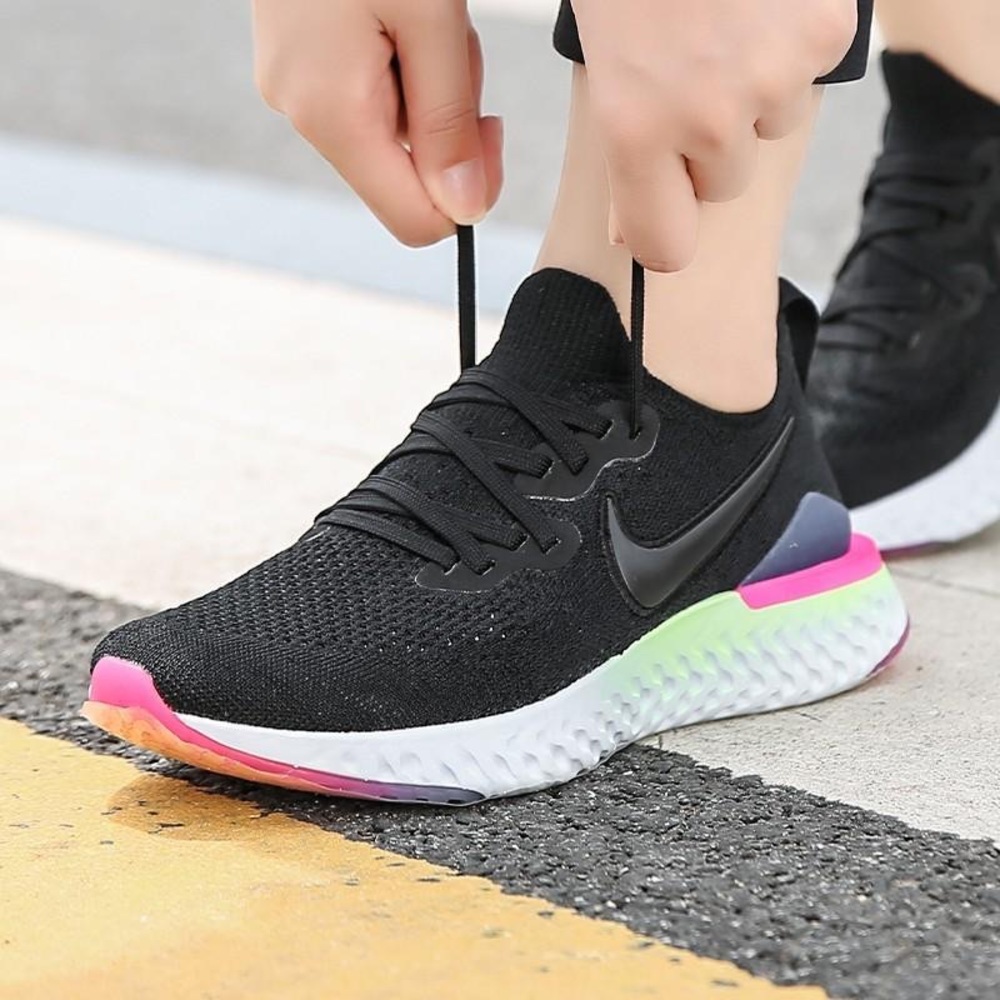 Nike Epic React Flyknit 2 Women’s Athletic Shoes - Picture 3 of 14